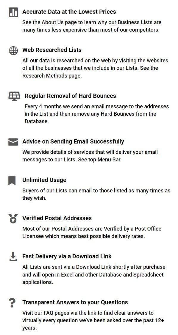 marketing list furniture stores